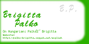brigitta palko business card