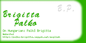 brigitta palko business card